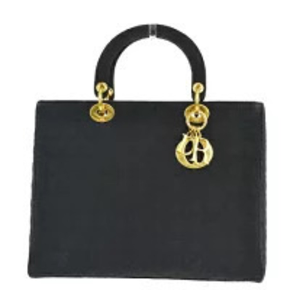 Christian Dior Lady Cannage Handbag Black